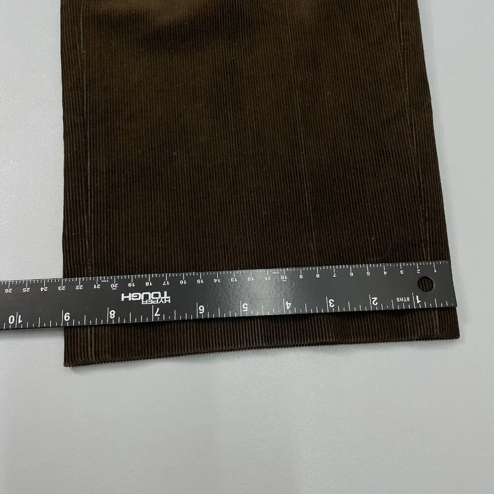 Vintage Polo Ralph Lauren Preston Corduroy Pants Wide Leg Preppy Brown Men 36x27